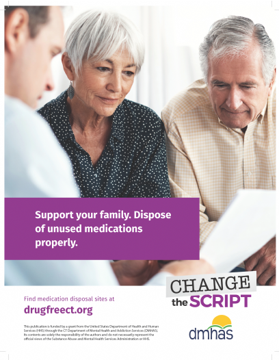 Safe Medication Disposal 16" x 2" Poster